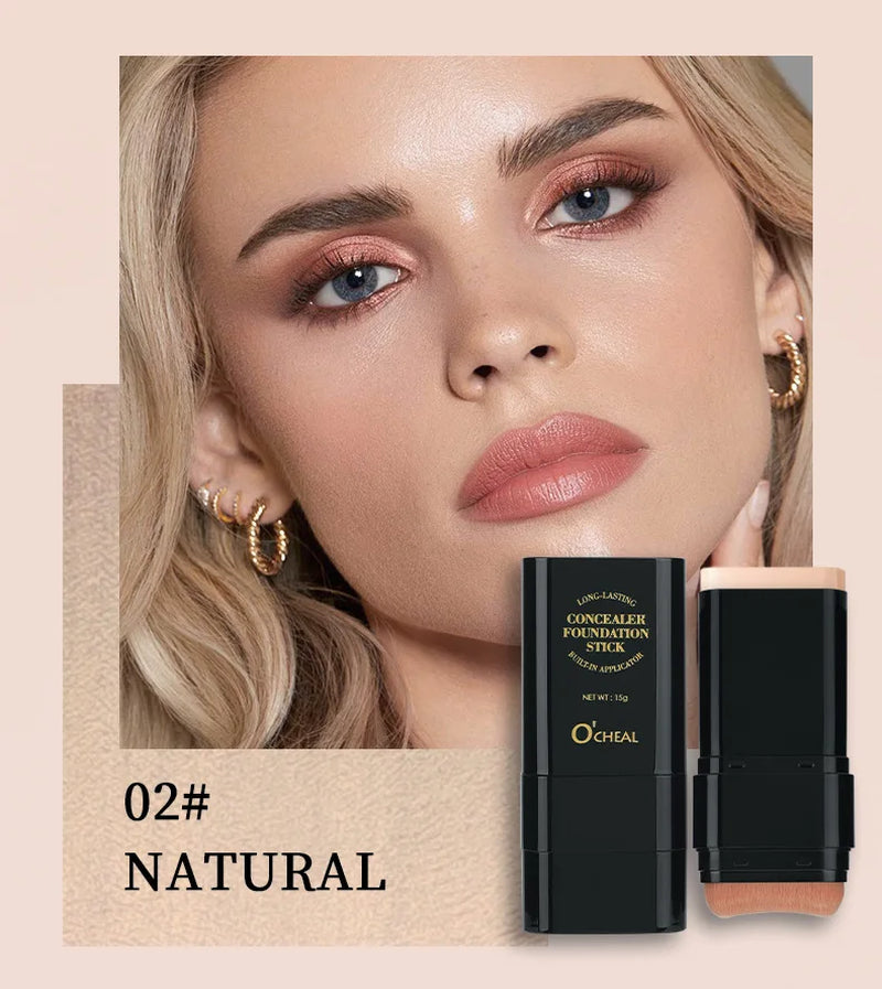 Eraser Foundation Stick Water Moist Light Concealer Foundation Covering Acne Scarring Dark Under-Eye Circles Face Beauty Makeup
